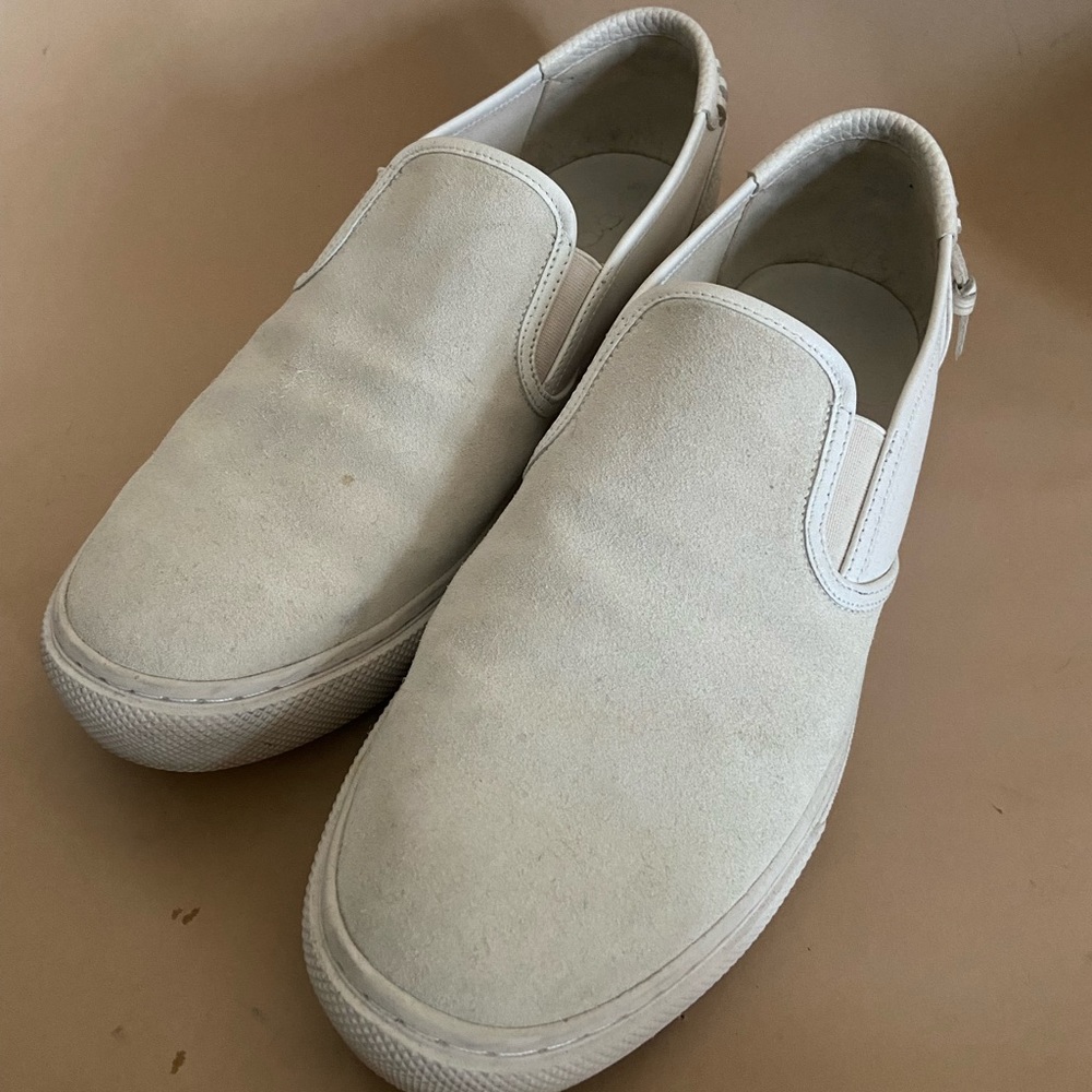 Coach leather and suede slip-on sneakers